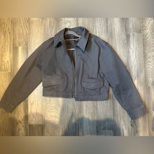 Cropped Utilitarian Jacket in (Re)generative Chino